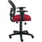 Global Industrial Mesh Back Office Chair with Arms, Fabric, Red 277436RD - alternate 2
